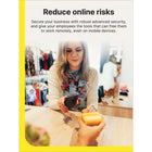 Norton Small Business Premium, Business Cybersecurity with Antivirus - 10 Devices - 1 Year Subscription [Digital Download]-Reduce online risk: Give your employees the tools, like Private Browser, Password Manager, and Secure VPN, that can free them to work remotely.