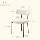 HOMCOM - Chaises de salle à manger avec pieds en acier pour cuisine - beige - ensemble de 4-Les pieds robustes en acier assurent un soutien pour une stabilité optimale 