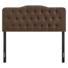 Modway Annabel Premium Linen Blend Full Headboard - Cocoa-Dense Foam Padded Headboard