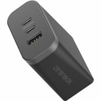 OtterBox Premium Pro Fast Charge 72W Dual USB-C and USB-A Wall Charger - Black-Charges smartphones up to 71 percent, tablets up to 34 percent in 30 minutes (based on Samsung Galaxy S22 Plus and iPad Pro 11" 3rd Gen)
