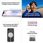 Apple iPhone 17e - 256 GB - White - Unlocked-A19 chip. A19 makes everything you do feel fast and fluid for years to come—including powerful AAA gaming, 4K streaming and more