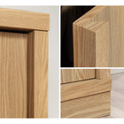 Sauder Merton Hall Storage Cabinet - Harmony Ash-Dimensions: 23-1/2" W x 16-7/8" D x 71" H