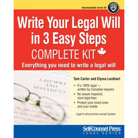Self-Counsel Press Write Your Legal Will In 3 Easy Steps [Digital Download]-Self-Counsel Press is the premier source for do-it-yourself law and small business books. Our books, ebooks, and form kits are designed to help you help yourself. All of our legal titles are written by lawyers who practise in the field they are writing about. Our business books are written by experts on the topic. People who have “been there, done that” in the businesses they write about, and know how to clearly and simply describe 