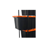 Hardware Machinery - Étagère de rangement autoportante en acier à 5 niveaux - Noir-Structure en acier solide, facile à assembler et polyvalente