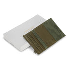 Champs - Porte-cartes Slim en Cuir Camouflage - Vert-Compartiment central