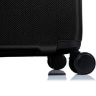Champs Luxe 3-Piece Luggage Set - Black-8 360-Degree Spinner Wheels