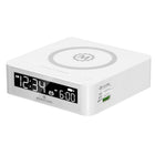 Marathon Watch Wireless Fast Dual Charging Clock - White-Dual charging - charge any qi enabled wireless device on the charging dock station or use the usb charging port at the back of the clock for charging additional devices