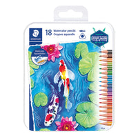 Staedtler Watercolour Pencils - Assorted - 18 Pack-Use wet or dry for different effects