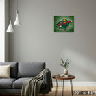 Minnesota Wild Logo - Framed Canvas - 20" x 16"-Perfect for any room in your home or office