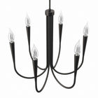 Modway Penrose 6-Light Chandelier - Black-Bulbs Not Included