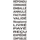 Trodat 1117 Phrase Dater Stamp - 4 mm - French-4 mm