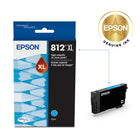 Epson T812 Ink Cartridge - High Capacity - Cyan-Worry-free handling - smudge, fade and water resistant prints 