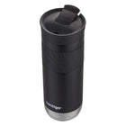 Contigo Byron Stainless Steel Travel Mug - 591 mL - Licorice-Lend A Hand: One-Handed Drinking With No Lids Or Caps To Remove Or Misplace
