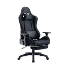 TygerClaw Gaming Chair with Lumbar Pillow and Leg Rest-Equipped with a lumbar pillow, the chair ensures crucial support for the lower back, catering to the specific needs of users during extended gaming sessions
