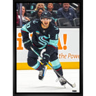 Matty Beniers Seattle Kraken - Framed Canvas - 22" x 31"-Premium canvas print with gallery-wrapped edges