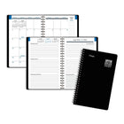Mead 2026-27 Upper Class Student Weekly/Monthly Planner - 8½" x 6" - Black - Bilingual-Bilingual (English and French)