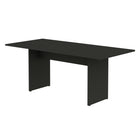 Manhattan Comfort Nomad 67.91" Modern Dining Set - Grey - Set of 3-Includes Adjustable Plastic Feet Stoppers