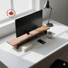 Decent Living Monitor Stand/Riser - Solid Walnut-Sourced from local North American forest lumber