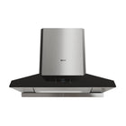 Fotile - Hotte aspirante Perimeter Vent Series en acier inoxydable - 36 po-Acier inoxydable et verre trempé noir