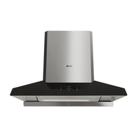 Fotile - Hotte aspirante Perimeter Vent Series en acier inoxydable - 36 po-Acier inoxydable et verre trempé noir