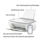 HP - Imprimante tout-en-un DeskJet 2827e avec 3 mois d'Instant Ink gratuits-Installation simple : Démarrez rapidement avec l’application d’impression HP la plus 
simple d’utilisation et un panneau de commande intuitif avec boutons.