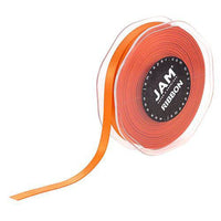 JAM Paper Double Faced Satin Ribbon - 3/8" W x 25 yd. - Orange-Colour: Orange