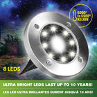 Bell + Howell Swivel Adjustable LED Disk Lights - 8 Pack-Dusk to dawn sensor for automatic turn on at night and automatic shut off at dawn