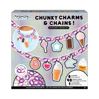 Fashion Angels SO SWEET! Chunky Charms and Chains-CREATE BOLD STATEMENT JEWELRY – Design your own chunky charm bracelets and necklaces with colourful oversized charms and vibrant chain links