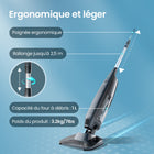 Aiper - Aspirateur de piscine portatif Pilot X1 avec système anti-obstruction, aspiration 1 260 gal/h, double filtre, design léger-5