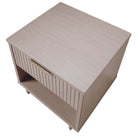 Manhattan Comfort Granville 18.11" Modern 1-Drawer Nightstand 2-Piece Set - Light Grey-15.16" L x 18.11" W x 19.49" H