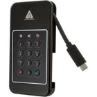 Apricorn Aegis NVX Ultra High Speed 2 TB NVMe USB-C Hardware Encrypted Portable Drive - Black-Our toughest enclosure is milled from a solid block of aluminum alloy and sealed closed with tamper resistant / evident uni-directional breakaway security fasteners which are driven and cemented in place with hardened epoxy