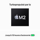 Apple - 15,3 po Portatif MacBook Air, M2, SSD 256 Go, Mémoire unifiée 8 Go, Argent, Anglais-Jusqu’à 24 Go de mémoire unifiée assurant vitesse et fluidité dans tout ce que vous faites