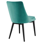 Modway Viscount Performance Velvet Dining Chair - Teal-Chair Weight Capacity: 300 lbs.