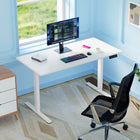 ShoppingAll - Cadre de bureau debout électrique à double moteur, réglable en hauteur - Blanc-Le panneau de commande comporte 4 touches de présélection à mémoire programmable qui vous permettent de passer facilement d'un réglage de hauteur à un autre