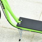 Aosom Youth Street Kick Scooter with 16'' Inflatable Wheel Dual Brakes - Green-Colour: Green 