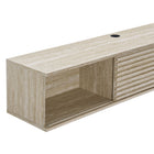 Modway Render 70" Faux Travertine Wall-Mount Media Console TV Stand - Travertine-8