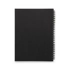 TRU RED - Cahier de notes à couverture souple, format moyen, pages réglées, noir-Couverture souple noire, papier couché