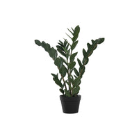 Monarch Specialties - Plante Artificielle - 29 po H - Arbre Zz - Mis En Pot - Touche Réelle - Feuilles Vertes - Pot Noir-Un arbre artificiel de 29" de hauteur dans pot noir de 6" ajoute une touche d'Sil frappante de verdure à n'importe quel sol ou surface de votre maison