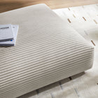 Modway - Solace Modulaire Tapissé en velours côtelé Ottoman - Amande-Soutien de ressort sinueux