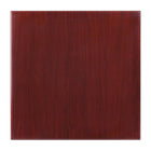 Flash Furniture 24" Square High-Gloss Mahogany Resin Table Top with 2" Thick Drop-Lip-Restaurant Dining Table Top