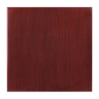 Flash Furniture – Dessus de table carré de 24 po en résine, acajou (TPMAH2424)-Ensemble de 2 dessus de table de restaurant