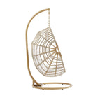 Modway Amalie Wicker Rattan Outdoor Patio Rattan Swing Chair - Natural White-Rattan Weave