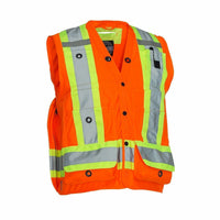 Forcefield Surveyor's Vest - Blaze Orange - X-Large-100% polyester tricot body