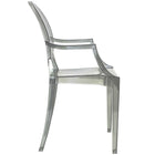 Modway Casper Dining Armchairs - Smoke - 2 Pack-Sturdy Polycarbonate