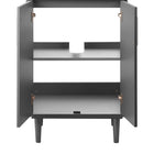 Modway - Augusta 24" Vanette de salle de bain - Gris Noir-Matchs non inclus