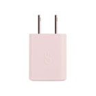 LOGiiX Vibrance Power Cube 30W USB-C Wall Charger - Blush-Single USB Type-C Power Delivery port offers 30W fast charging