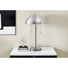 Monarch Specialties - Luminaire - 20 po H Lampe De Table - Métal Argenté - Contemporain - Moderne-Éclairez facilement votre environnement grâce à la double chaîne de tirage conviviale qui fonctionne avec une seule ampoule jusqu'à 60 W (non incluse), ce qui est idéal pour lire tard dans la nuit ou éclairer votre coin préféré avec style