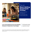 Epson EcoTank ET-2980 Wireless All-in-One Colour Supertank Printer - Black-UP TO 3 YEARS OF INK INCLUDED IN THE BOX — Comes with enough ink to print up to 6,600 pages black/5,500 colour for worry-free printing and fewer out-of-ink frustrations