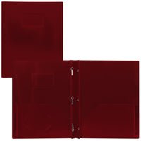 Staples - Couverture en poly - rouge-Format lettre