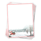 Geographics Red Truck Letterhead - Red Foil - 8.5" W x 11" H - 40 Pack-Letter: 8-1/2" W x 11" H